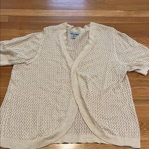 Women's Cream Sweater Cardigan